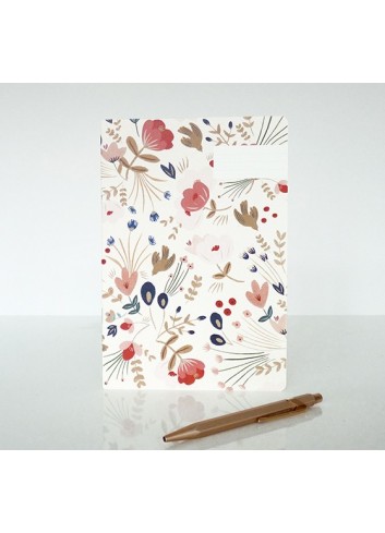Carnet "Fleurs folk"