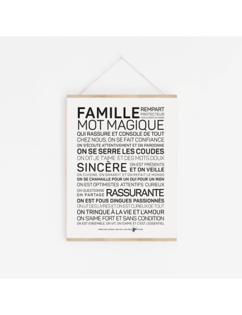 Affiche "Famille" A2 Les Mots à l'Affiche