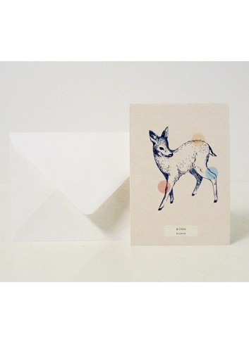 Carte Bisou - Bambi