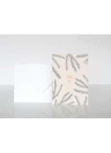 Carte de voeux - Sous le sapin