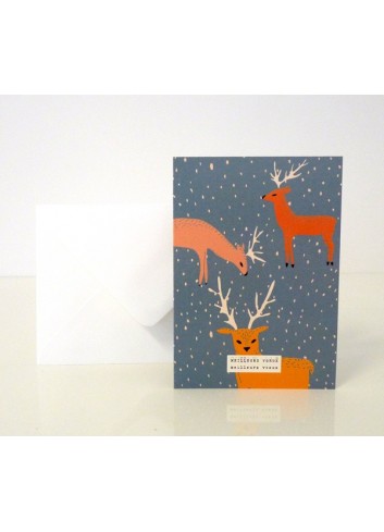 Carte de voeux - Dans la forêt