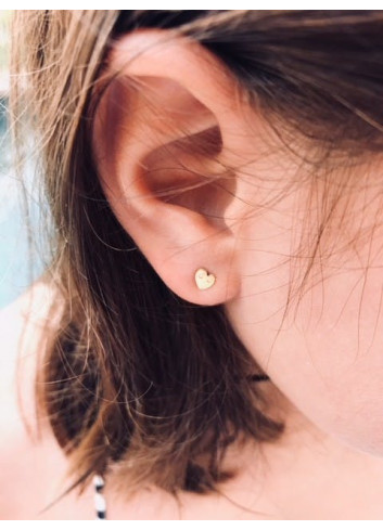 Boucles d'oreille dorées - Coeurs Adorabili