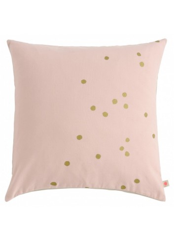 Housse de coussin Lina Biscuit pois 50