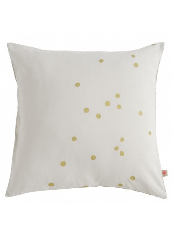 Housse de coussin Lina Craie pois 50