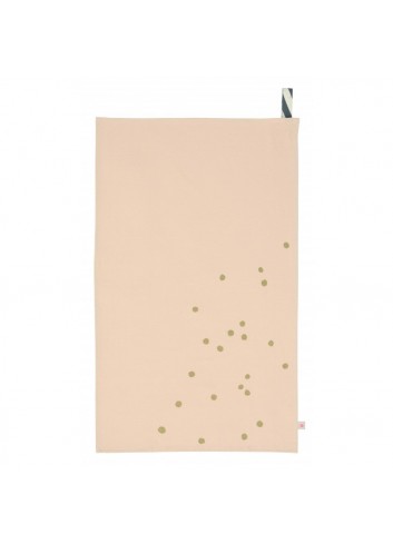 Torchon Biscuit Pois Or