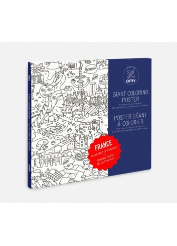 Poster géant à colorier- France