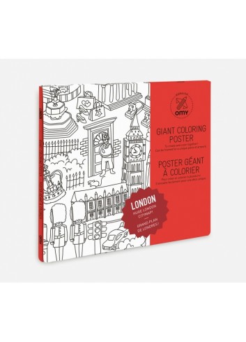 Poster géant à colorier- Londres