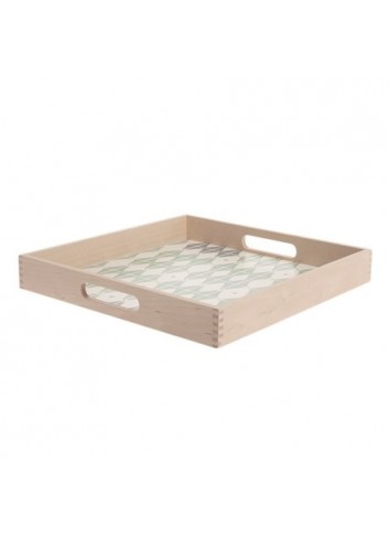 plateau bois bouleau vert mint