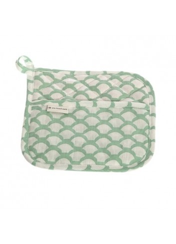 Manique en lin- Vert Mint