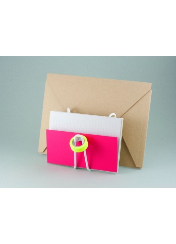 Porte document/courrier en métal - Blanc