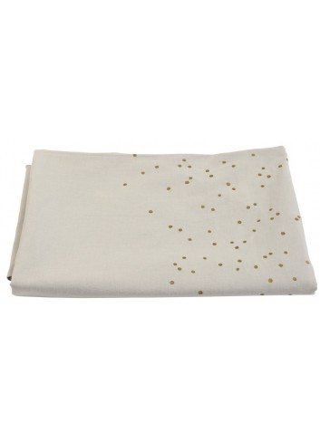 Nappe pois dorés cerise sur le gateau craie