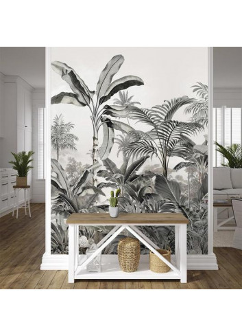 Papier peint en toile tissée - Jungle tropicale de la marque française Podevache