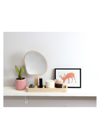Kagami- le miroir vide-poche - fabrication française- bois