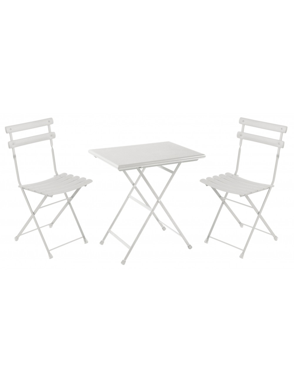 Ensemble de 2 chaises et 1 table pliable d'extérieur de la gamme Arc en  ciel par Emu
