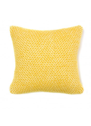 coussin 100 % laine beehive yellow tweedmill