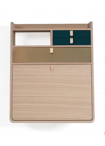 Secrétaire mural Harto made in portugal chêne