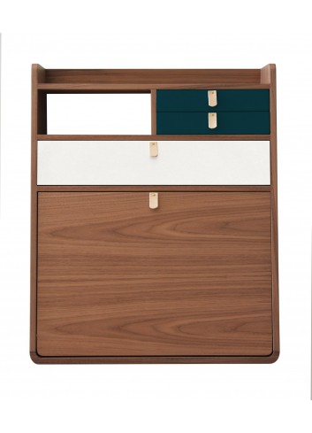 Secrétaire mural Harto made in portugal noyer