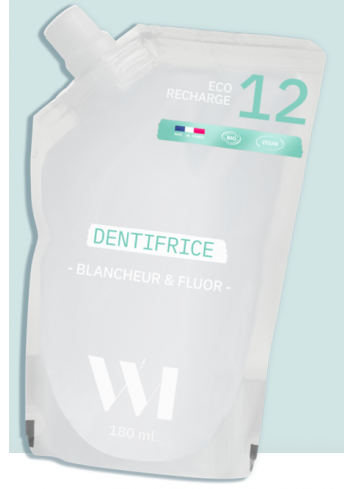 Recharge de dentifrice blancheur & fluor - 180 ml