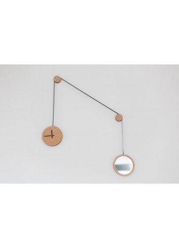 Horloge / miroir pendule