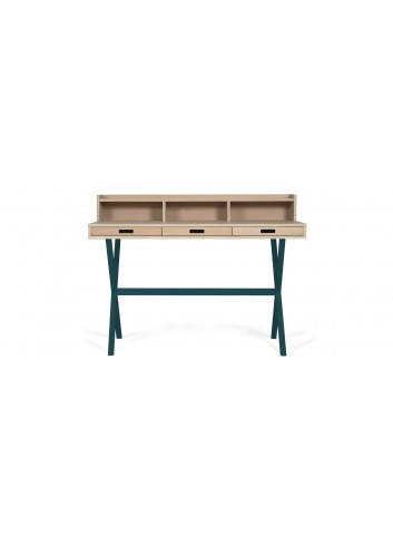 Secrétaire Hyppolite en chêne piètement blanc harto made in portugal 