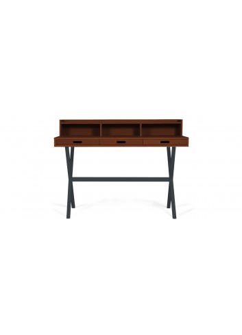 Secrétaire Hyppolite - noyer - Gris Ardoise made in Portugal Harto