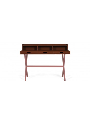 Secrétaire Hyppolite - noyer - Gris Ardoise made in Portugal Harto