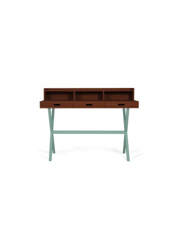 Secrétaire Hyppolite - noyer - Gris Ardoise made in Portugal Harto