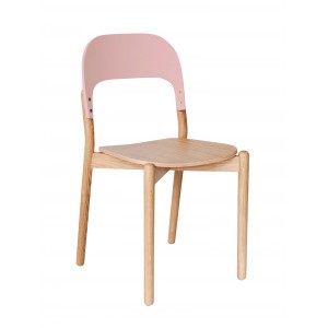 Chaise Paula chêne harto made in europe rose
