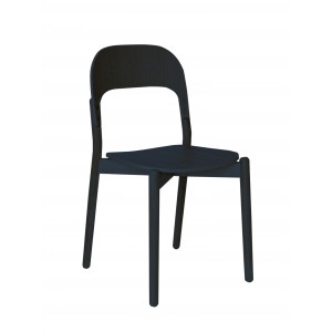 Chaise Paula chêne harto made in europe bleu/gris entièrement peint