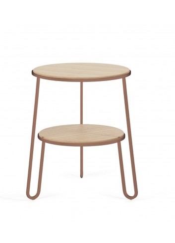 guéridon blanc Anatole harto fabriqué au portugal rose pomelo