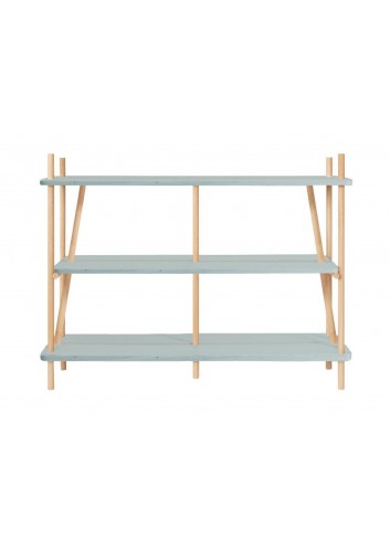 Etagère Simone - Dégradé vert d'eau bibliothèque harto