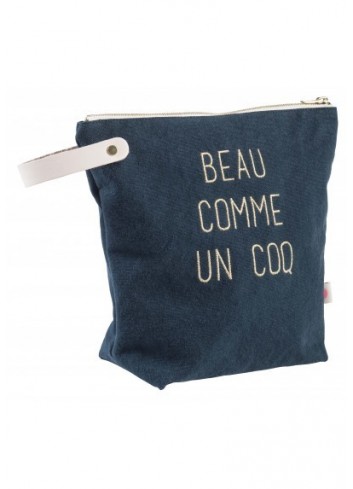 Trousse de toilette "Beau comme un coq" fabriquée au Portugal La cerise sur le gateau