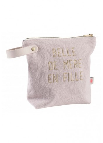 Trousse "Belle" - Biscuit (petit modèle) de la marque la cerise sur le gateau fabriquée au Portugal