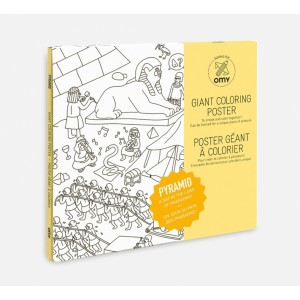 Poster géant à colorier- Pyramid omy made in france papier recyclé