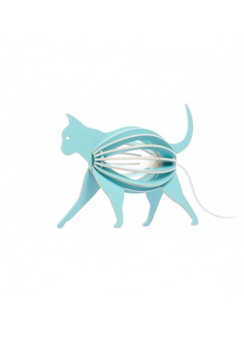 Lampe Chat Turquoise