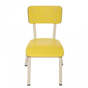 Chaise d'écolier Little Suzie- jaune citron les Gambettes fabrication européenne