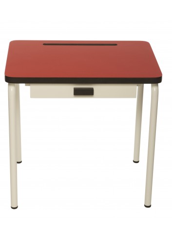 Bureau d'écolier retro- Rouge coquelicot Les Gambette fabrication portugaise