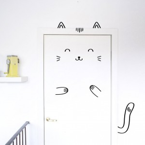 Autocollant Sushi - le Chat - déco chambre kids made in Finland