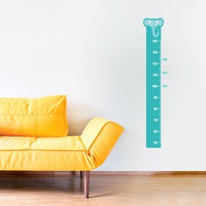 Autocollant Mètre de croissance - Eléphant- fabrication finlandaise