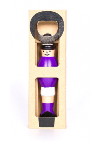 Décapsuleur Babyfoot Mauve & blanc