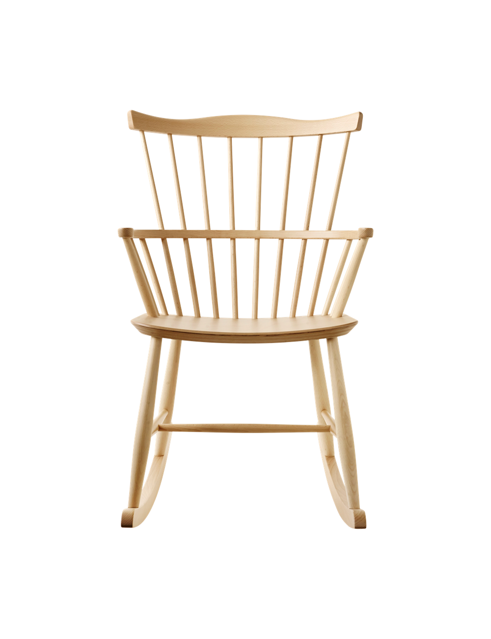 chaise à bascule en bois design scandinave