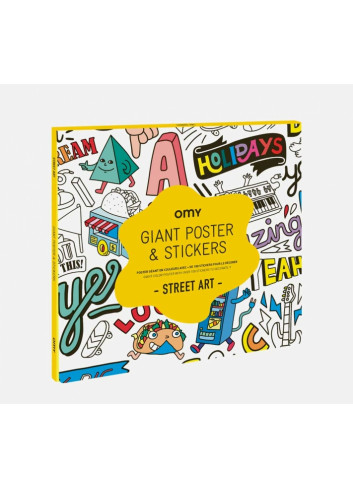 Poster géant & stickers - Street Art Omy